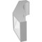 Ekena Millwork 5 1/2-in. W x 10-in. D x 22-in. H Balboa Architectural Grade PVC Knee Brace BRCP055X10X22BOA - alternate 4